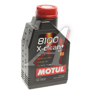 Масло моторное 8100 X-CLEAN+ 5W30 синт.1л MOTUL 106376, MOTUL SAE5W30