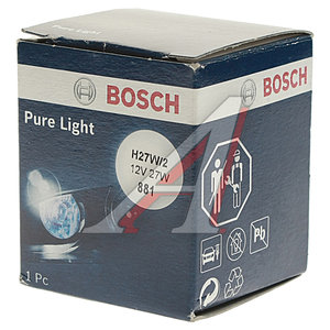 Лампа 12V H27W/2 27W PG13 Pure Light BOSCH 1987302025