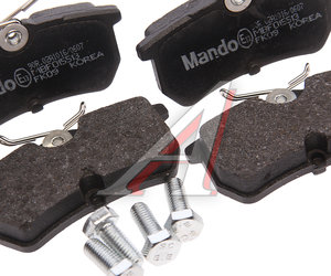 Колодки тормозные FORD Focus 1 (98-05) задние (4шт.) MANDO MBF015513, GDB1354, 1075565/98AB2M008BA