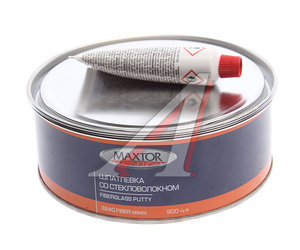 Шпатлевка со стекловолокном FIBER GLASS GREEN 0.9кг MAXTOR 3240/0.9, MAXTOR 3240