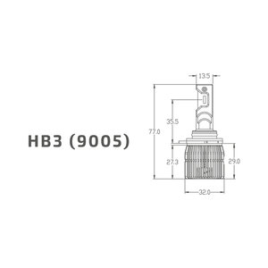 Лампа светодиодная 12V HB3 P20d бокс (2шт.) MTF DVB3K5