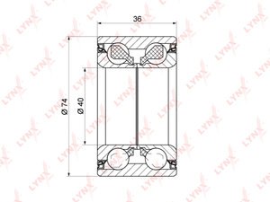 Подшипник ступицы MITSUBISHI Lancer передней LYNX WB1126, VKBA3940, 3885A001