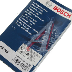 Ремень приводной поликлиновой 4PK785 BOSCH 1987948338, 4PK785