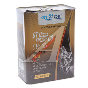 Масло моторное GT Ultra Energy C3  5W30 синт.4л GT OIL 8809059407936, GT OIL SAE 5W30