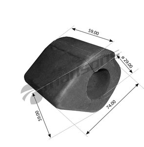 Втулка стабилизатора MERCEDES 809-914 переднего центральная (28х60х60мм) ромбик MANSONS 700.111, 700111, 6733230385