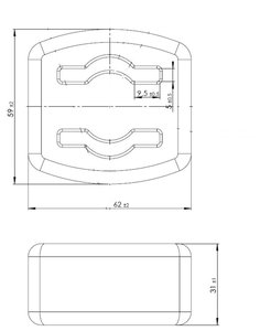 Подушка MERCEDES G (W460) глушителя DINEX 50809, 3814920082/480184, 3814920082/A3014920382