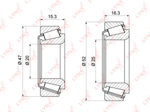 Подшипник ступицы DAEWOO Matiz (98-) задней комплект с сальником (2шт.) LYNX WB1243, VKBA3796, 96316633