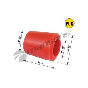 Сайлентблок FRUEHAUF рессоры полиуретановый (32x56x57.5) MANSONS MPU6300, UJA0033001