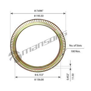 Кольцо АБС SAF MANSONS 600.151, 600151, 4029100101