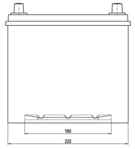 Аккумулятор VOLTHOR Ultra 60А/ч обратная полярность 6СТ60(0) 56068 D23, 56068