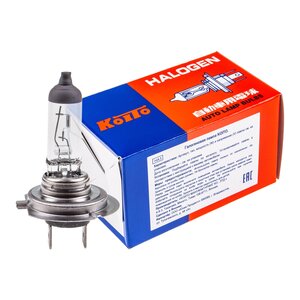 Лампа 12V H7 55W PX26d KOITO KO-0701H, АКГ 12-55 (Н7)