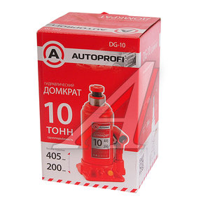 Домкрат бутылочный 10т 200-405мм AUTOPROFI DG-10