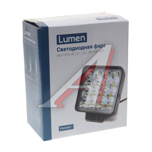 Фара рабочего света 125x107x58мм 48Вт (16 светодиодов) IP67 Slim Flood LUMEN MLP-SLE48WS1857F