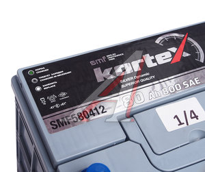 Аккумулятор KORTEX SILVER Dynamic ASIA 80А/ч обратная полярность 6СТ80(0) SMF580412 (D26), SMF580412