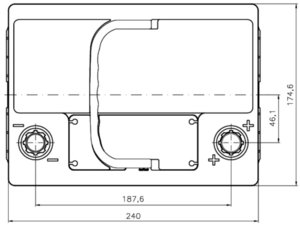 Аккумулятор VOLTHOR Ultra 60А/ч 6СТ60(1) 56013, 56013