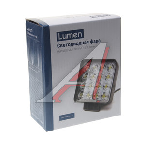 Фара рабочего света 106x106x40мм 48Вт (16 светодиодов) IP67 Super Slim Flood LUMEN MLP-SSE48WS-2418F