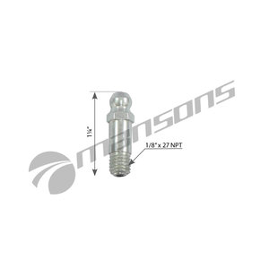 Масленка прямая 180 градусов 1/8"x27 NPT MANSONS G815