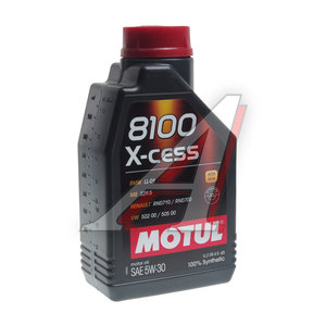 Масло моторное 8100 X-CESS 5W30 синт.1л MOTUL 108944, MOTUL SAE5W30