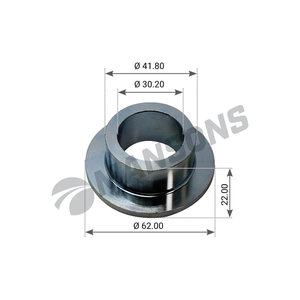 Втулка BPW пальца полурессоры (22x30x62) MANSONS 300.234, 300234, 0311301370