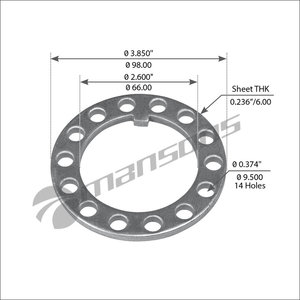 Шайба ROR ступицы стопорная MANSONS 780.097, 780097, 21020818