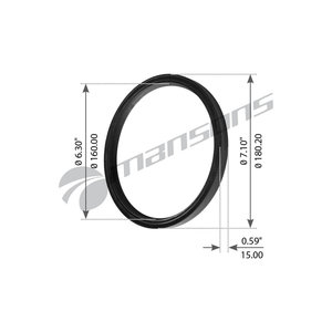 Сальник SAF ступицы (160х180х15) MANSONS GR125, 4373000500
