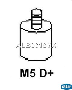 Генератор VW Golf 3 (90A,14V) KRAUF ALB0318YX