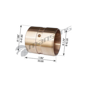 Втулка ROR TM вала тормозного бронзовая (43х48х50) MANSONS CSB02, 085011/26656800A/ZX030017/52249/725694, 21209990