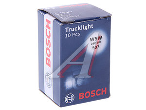 Лампа 24V W5W T10W W2.1x9.5d Trucklight BOSCH 1987302518, А24-5-2