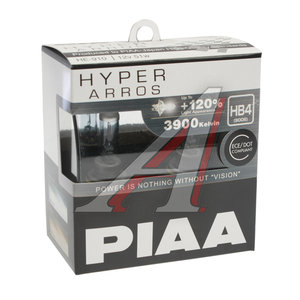 Лампа 12V HB4 55W +120% бокс (2шт.) Hyper Arros PIAA HE-910-HB4