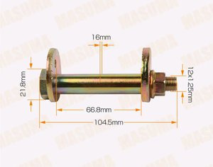 Болт MITSUBISHI сход-развальный комплект с гайкой и шайбой MASUMA MLS-564, MN125376
