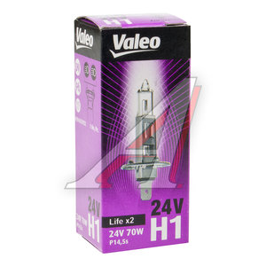 Лампа 24V H1 70W P14.5s(1шт.) Life x2 VALEO 032932, 32932, АКГ 24-70