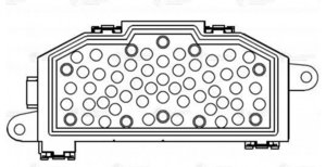 Регулятор VW AUDI отопителя LUZAR LFR1810, 3C0907521F/3C0907521G