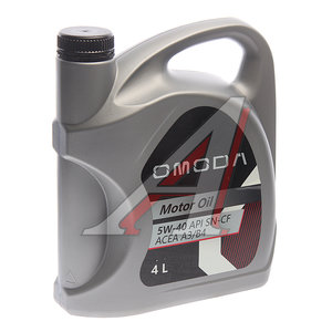 Масло моторное OMODA 5W40 API SN/CF ACEA A3/B4 синт.4л OE OMODA5W404, OMODA 5W40