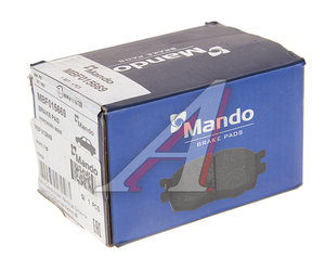 Колодки тормозные MERCEDES C (W202,W203,W209),E (W210) передние (4шт.) MANDO MBF015669, GDB1514, A0034206220/A003420622041