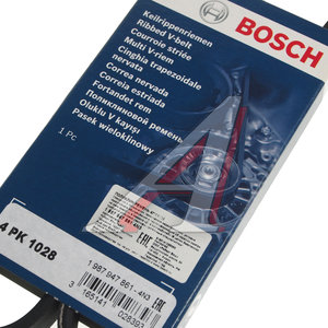 Ремень приводной поликлиновой 4PK1028 BOSCH 1987947861, 4PK1028