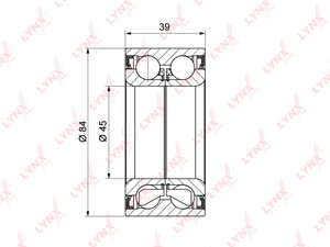 Подшипник ступицы MERCEDES C (W202) (02-07) заднего LYNX WB1368, WB-1368, A2029810127