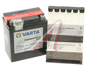 Аккумулятор VARTA MOTO AGM 6А/ч 6СТ6 YTX7L-4(BS), 506 014 005