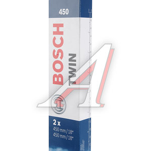 Щетка стеклоочистителя 450/450мм комплект Twin BOSCH 3397118505, 450