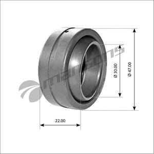 Подшипник MAN SHAANXI SHACMAN F2000 торсиона кабины MANSONS 400.562, GE30ES-2RS, 06369500210