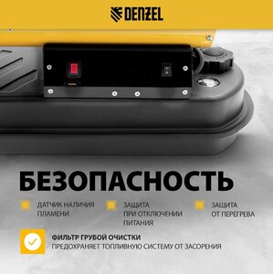 Пушка тепловая 20кВт 500куб.м/ч дизельная DENZEL 96482