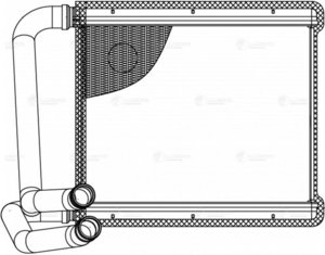 Радиатор отопителя HYUNDAI Solaris (17-) салона LUZAR LRH0803, 97138H8000