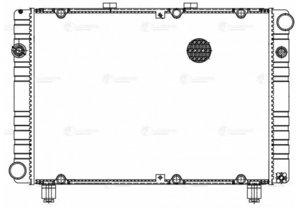 Радиатор ГАЗ-3110 алюминиевый 3-х рядный LUZAR LRC0310, 3110-1301010-01, 3110-1301010-20