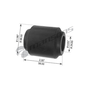 Втулка амортизатора SCHMITZ ROR (24х48х58) MANSONS TRB5007, 21224754