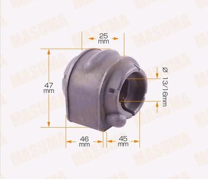 Втулка стабилизатора MAZDA 3 (09-) заднего MASUMA MP-1040, 42363, BP4K-28-156E