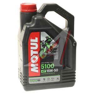 Масло моторное для 4-х тактных двигателей 5100 4T 15W50 синт.4л MOTUL 112159, MOTUL SAE15W50