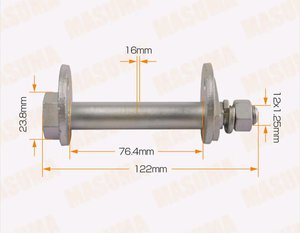 Болт MITSUBISHI сход-развальный комплект с гайкой и шайбой MASUMA MLS-561, MF450407