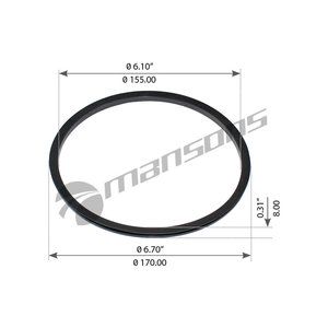 Сальник SCANIA P,G,R,T,4 series балансира MANSONS 100.722.4, 1007224, 1386105