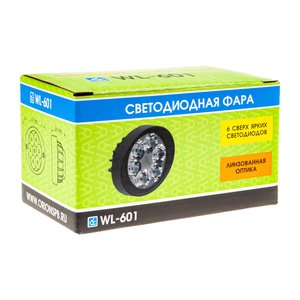 Фара рабочего света круглая 111мм 9Вт 6LED (ближний свет) 10-30V ВЫМПЕЛ 5267, WL-601