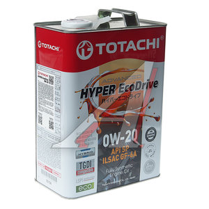 Масло моторное HYPER ECODRIVE SP/GF-6A 0W20 синт.4л TOTACHI E0104, TOTACHI SAE0W20