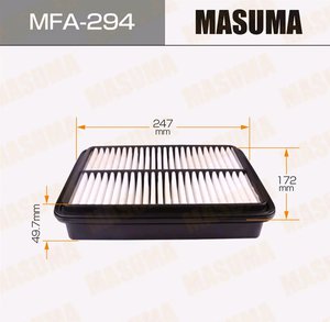 Фильтр воздушный TOYOTA Hilux (88-99),Estima (90-99) (2.4) MASUMA MFA-294, 7801-35020-83/17801-35020